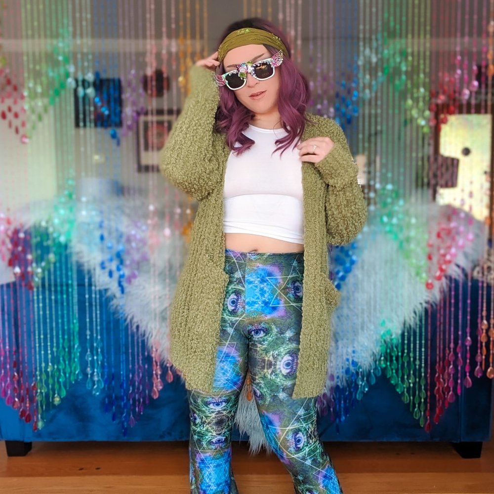 Cozy Popcorn Cardigan Sweater - Sage